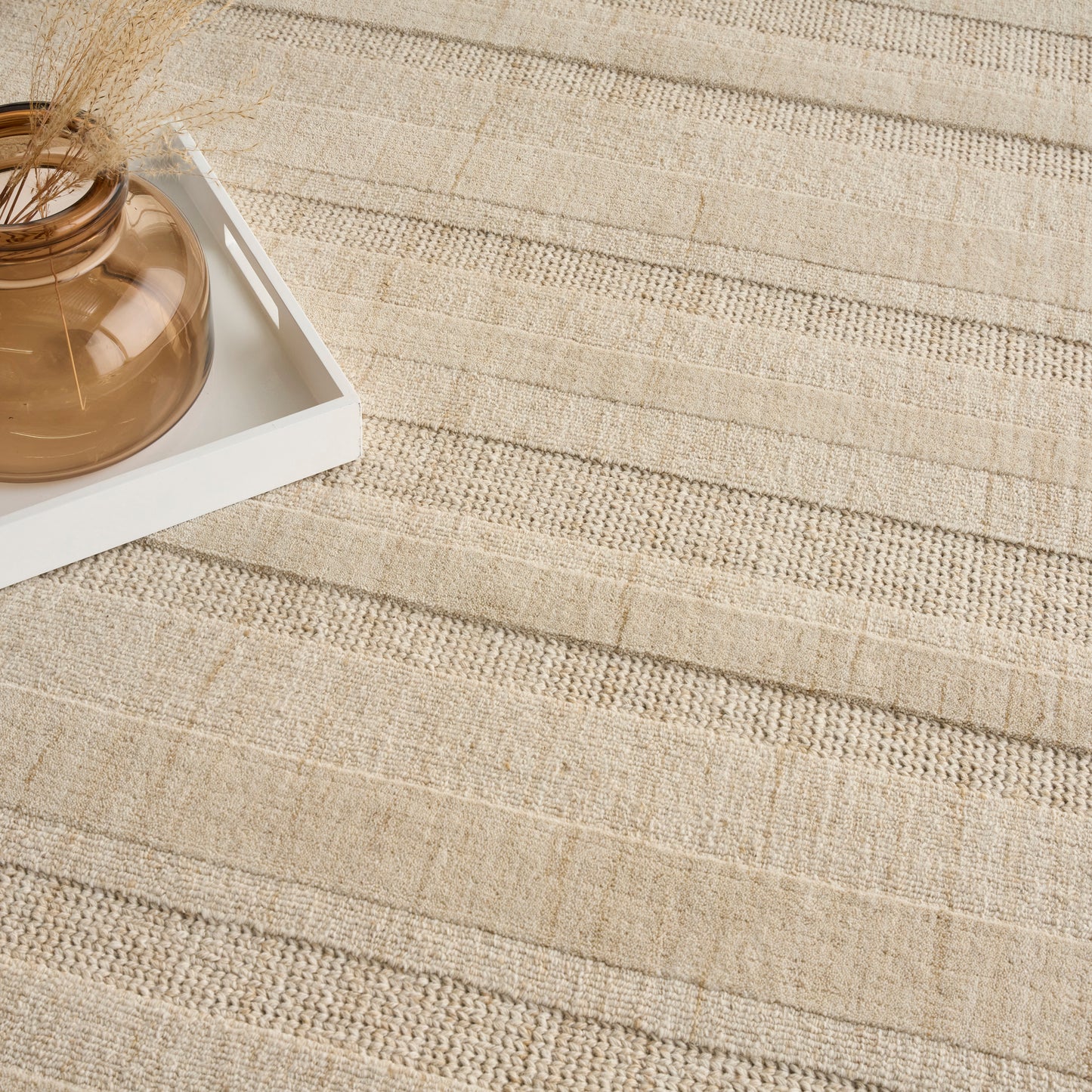 DKNY Pure Multi Weave 4' x 6' Camel Contemporary Indoor Rug