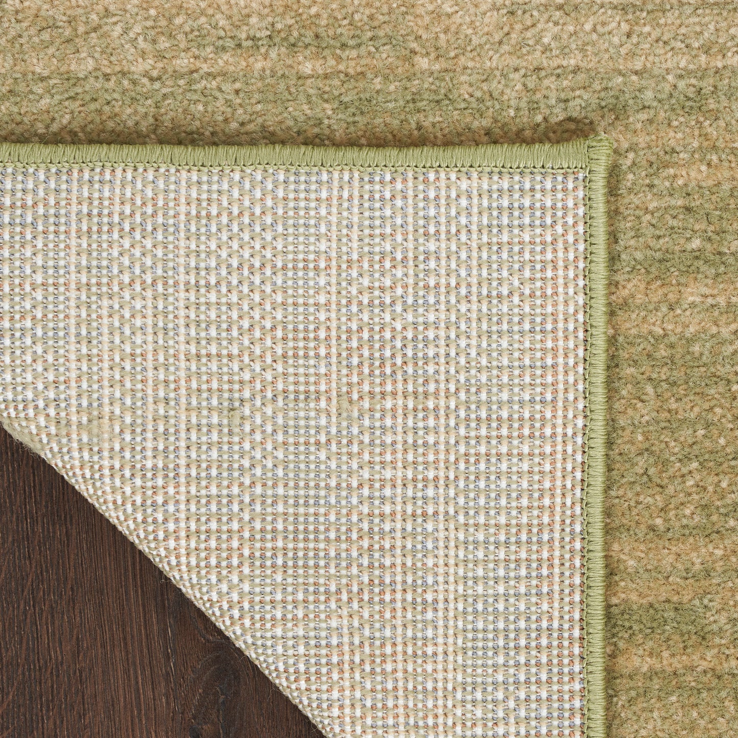 Nourison Nourison Essentials 2'2" x 7'6" Green Gold Outdoor Rug