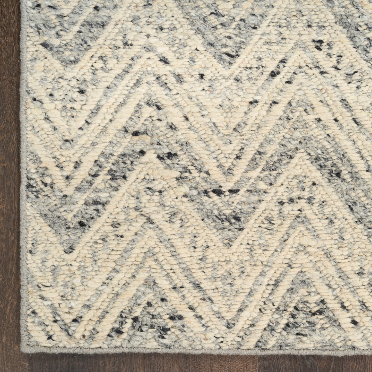 DKNY Pure Purl 5'3" x 7'3" Denim Ivory Modern Indoor Rug