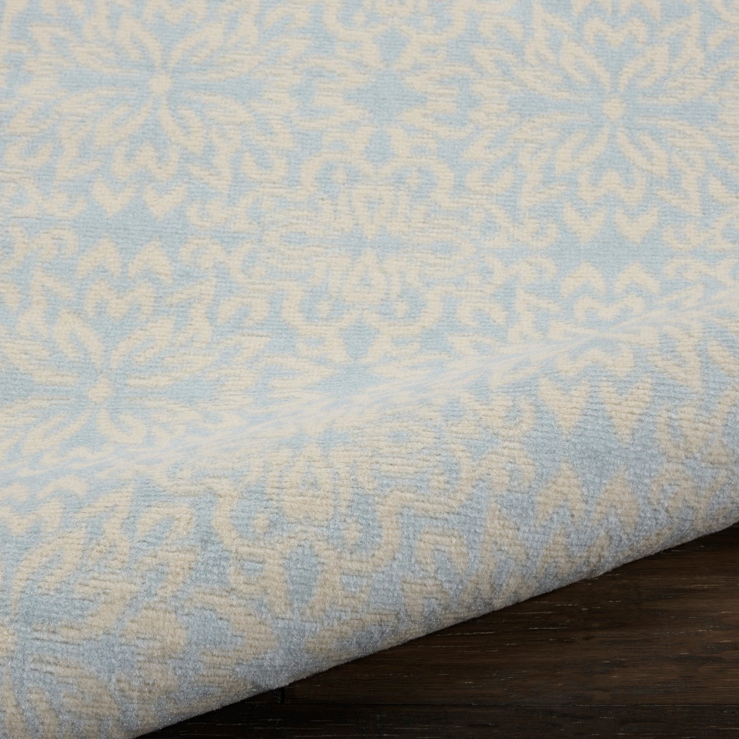 Nourison Jubilant 2' x 4' Ivory/Light Blue Farmhouse Indoor Rug