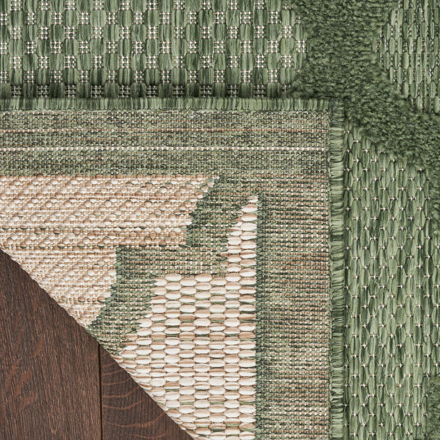 Nourison Easy Care 10' x 14' Green Modern Rug