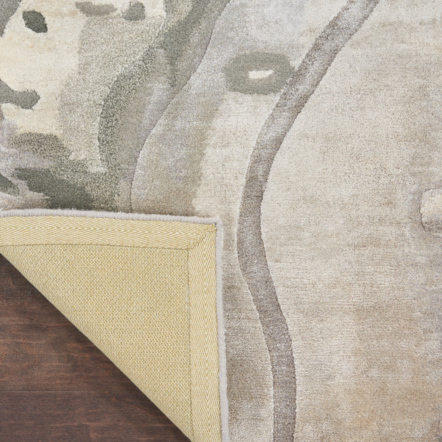 Nourison Prismatic 2' x 3' Silver Cloud Modern Indoor Rug