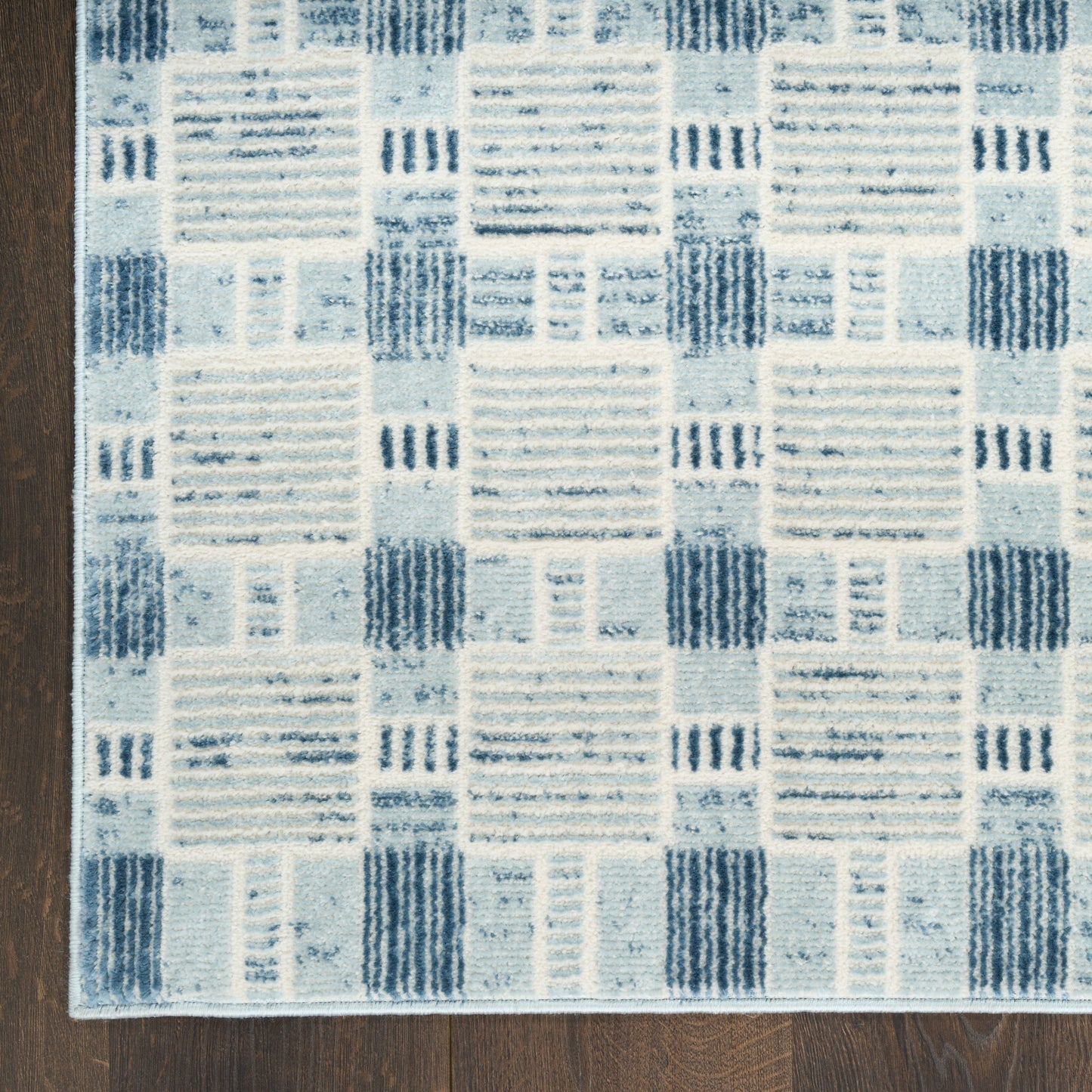 Nourison Nordic 5' x 7' Blue Modern Indoor Rug