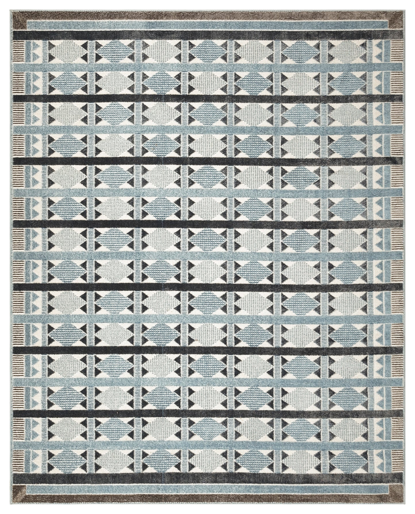 Nourison Nordic 8' x 10' Blue Modern Indoor Rug