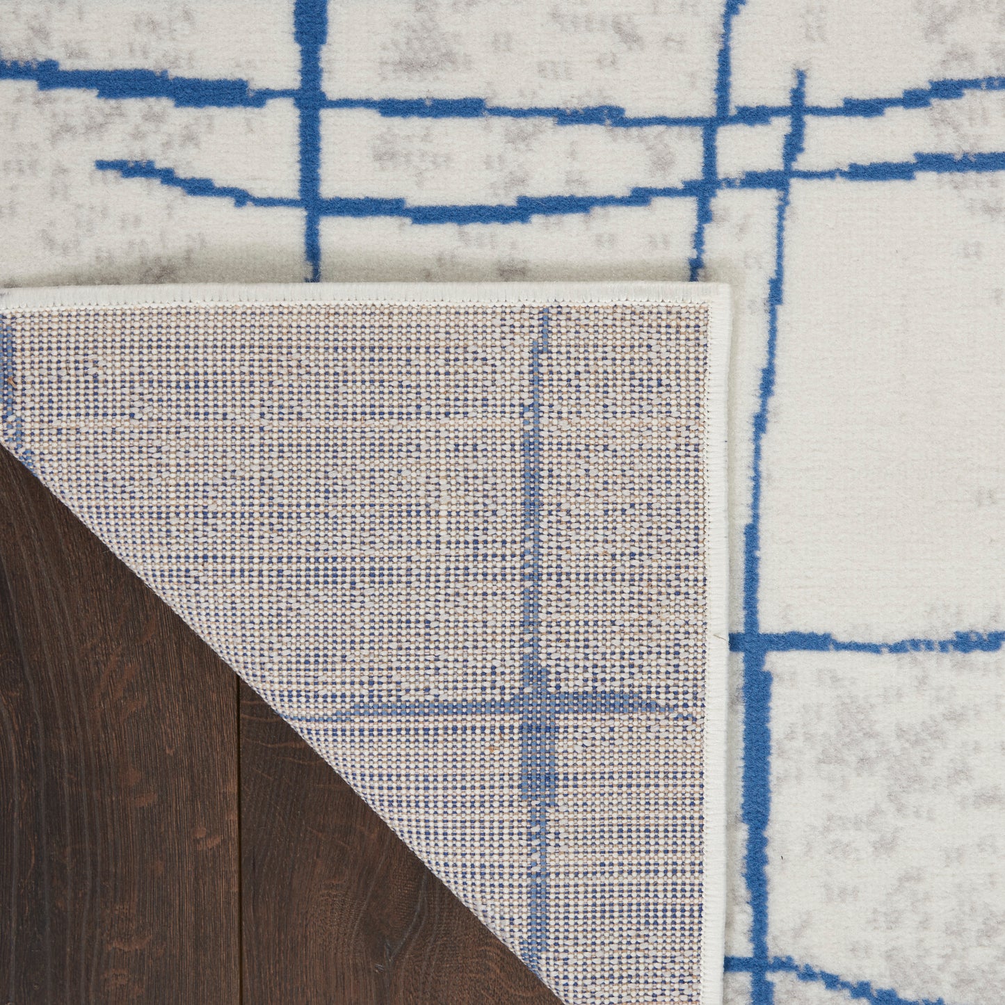 Nourison Whimsicle 5' x 7' Ivory Blue Modern Indoor Rug