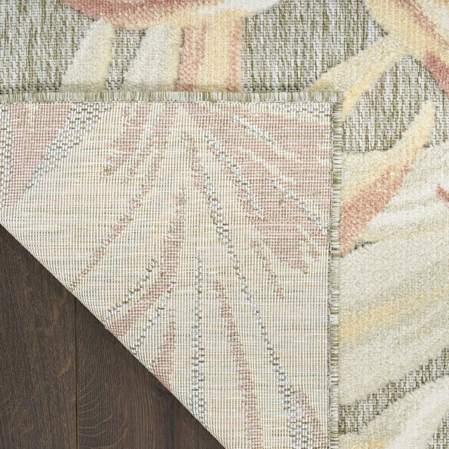 Nourison Aloha 2'8" x 4' Sage Rose Modern Rug