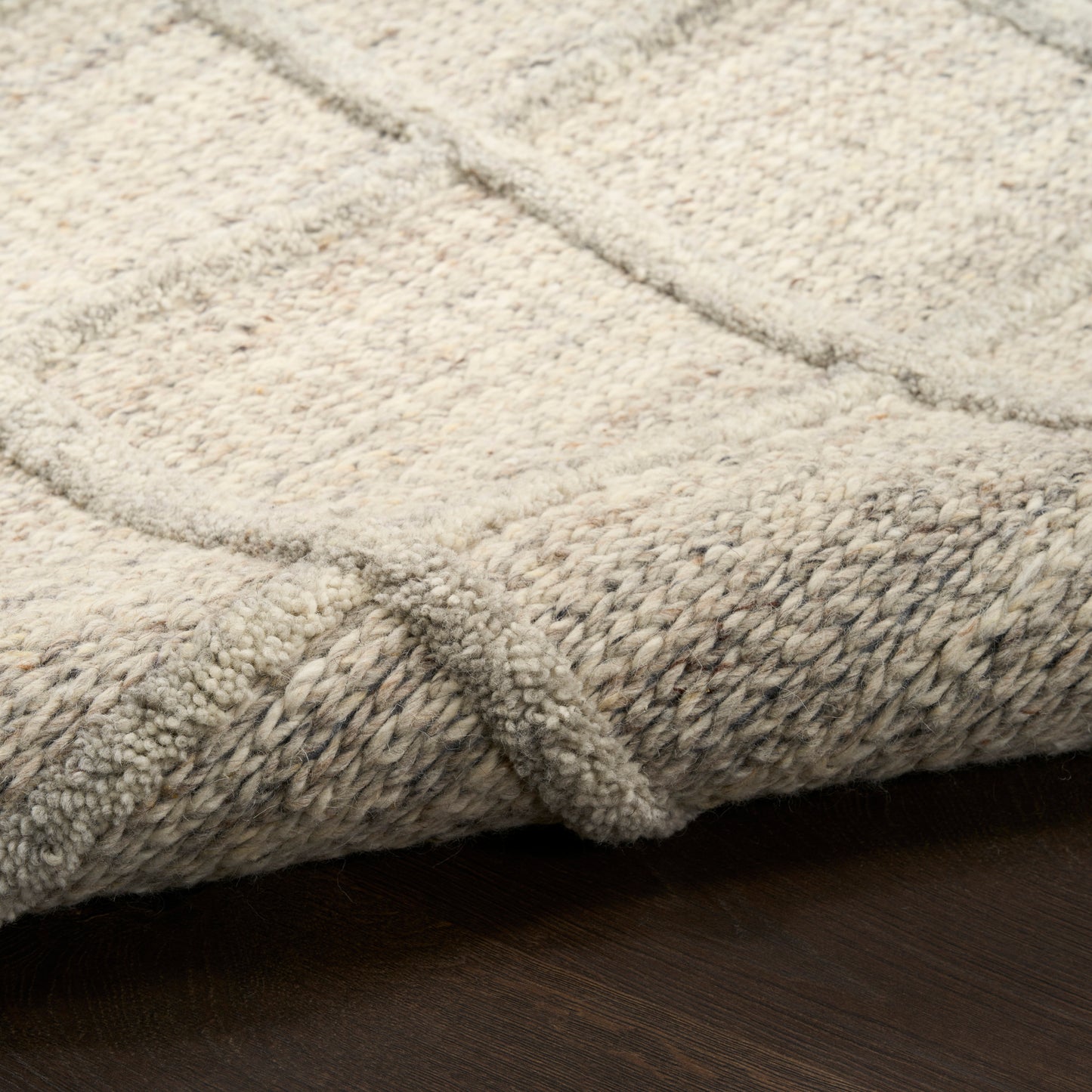 DKNY Pure Framework 8' x 10' Silver Modern Indoor Rug