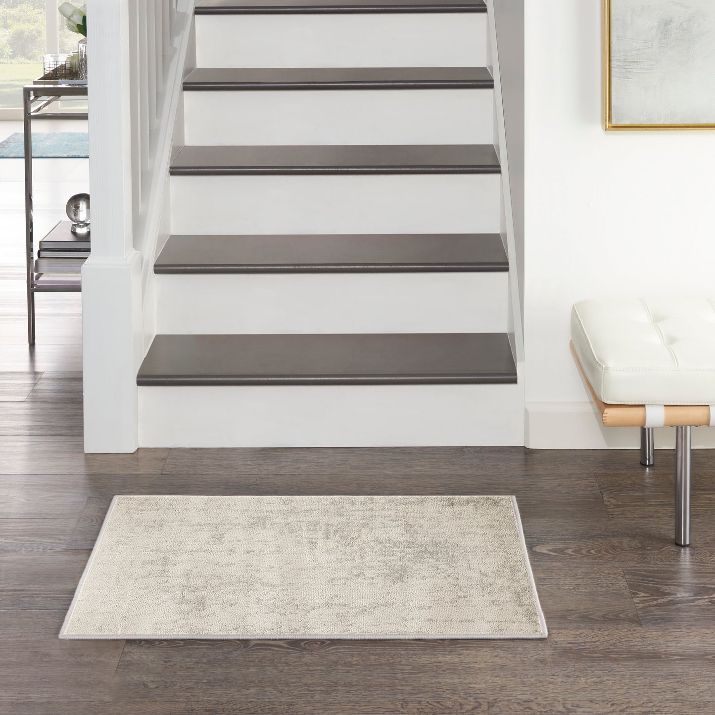 Nourison Quarry 2' x 3' Cream Grey Modern Indoor Rug