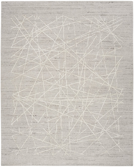 Calvin Klein CK044 Wander 8'6" x 11'6" Grey Modern Indoor Rug