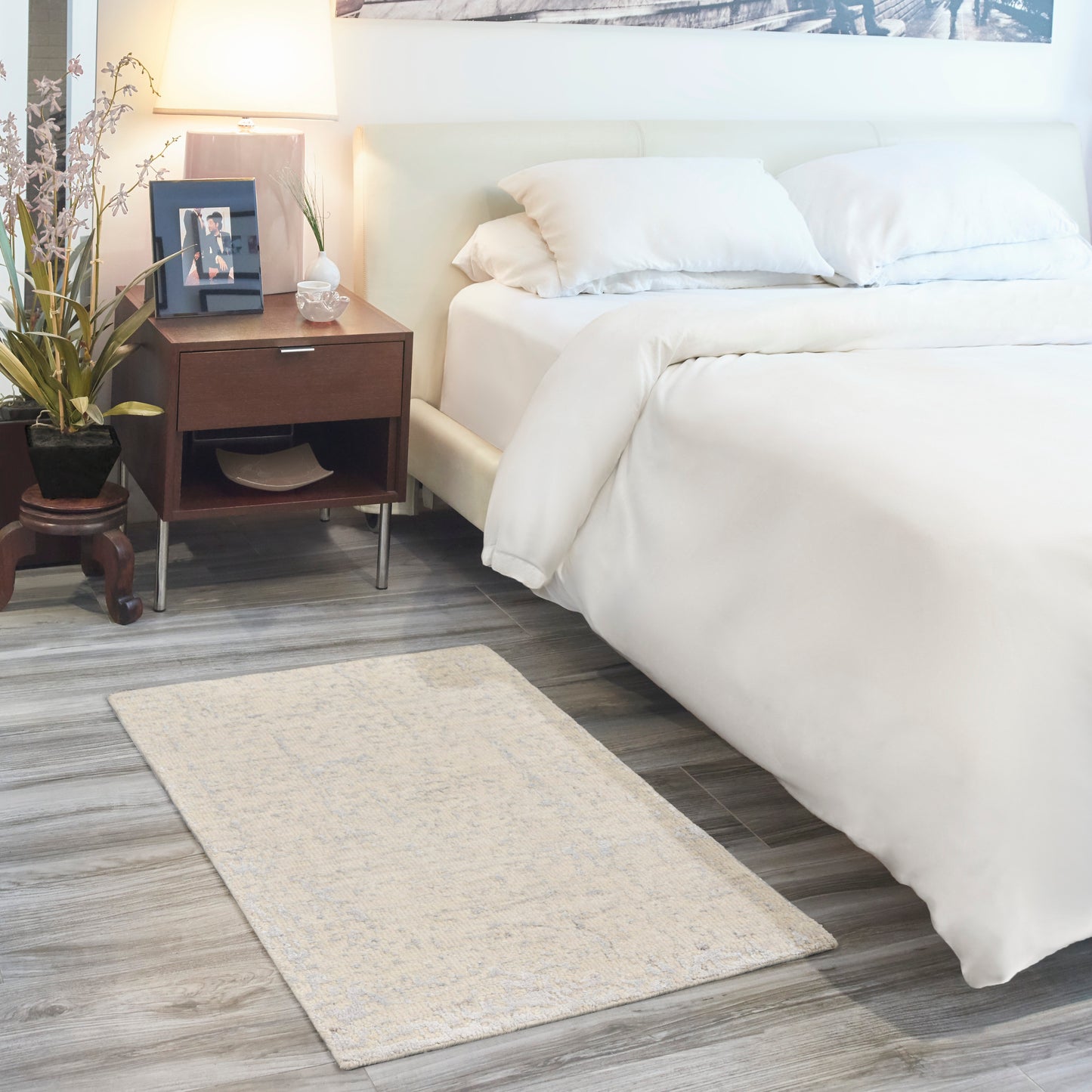 Nourison Luna 2' x 3' Ivory Silver Blue Modern Indoor Rug