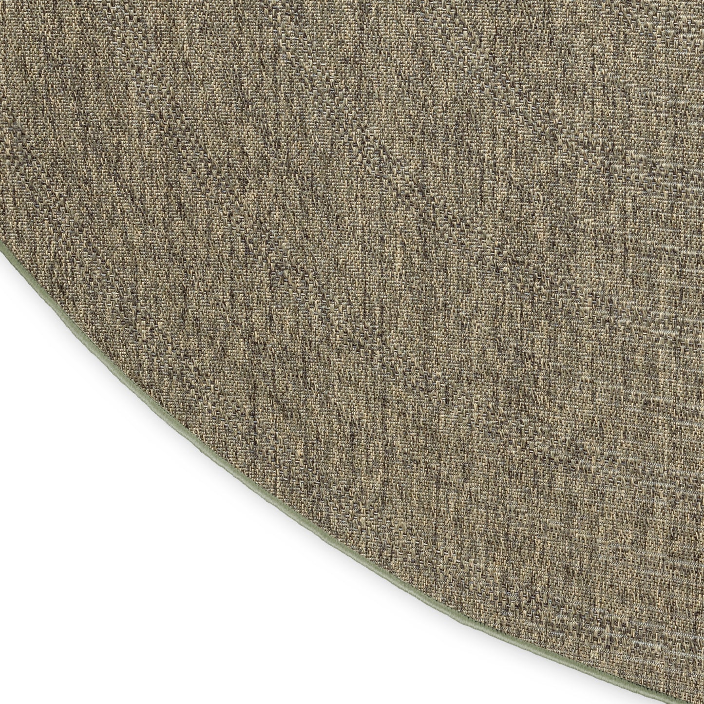 Nourison Tulum 8' x Round Olive Outdoor Rug