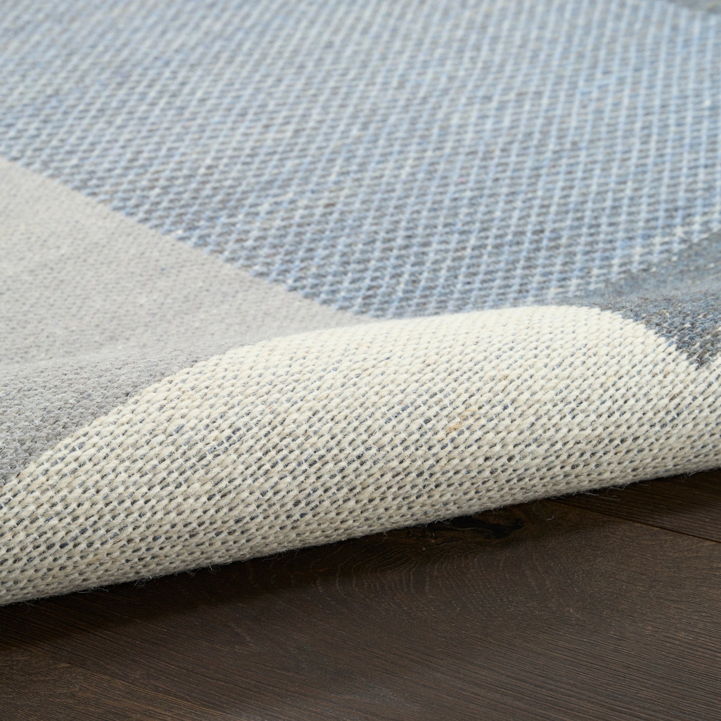 Nourison Copenhagen 5' x 7' Ivory Blue Mid-Century Modern Indoor Rug