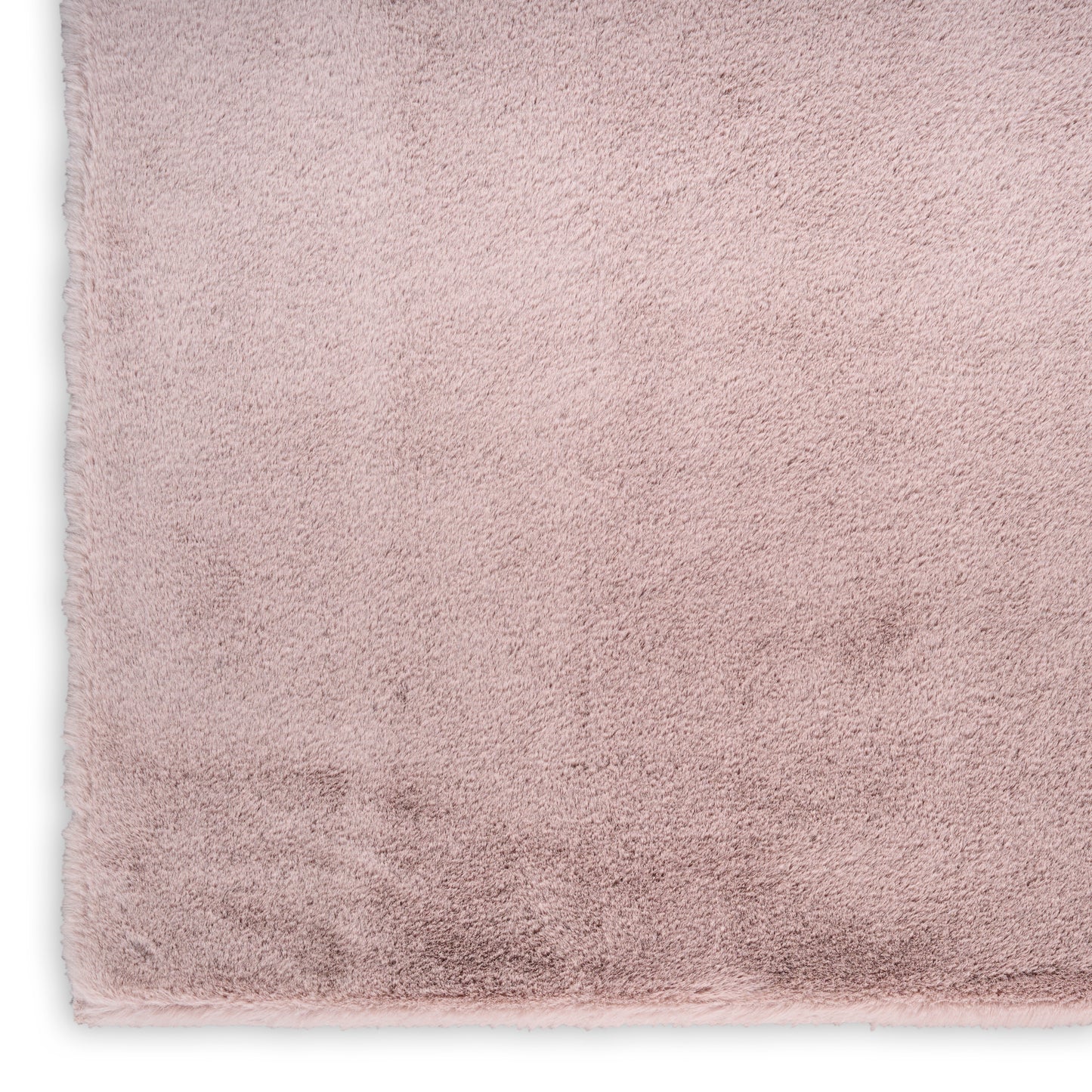 Nourison Soft Plush Rabbit Fur 7'6" x 9'6" Lavender Contemporary Indoor Rug