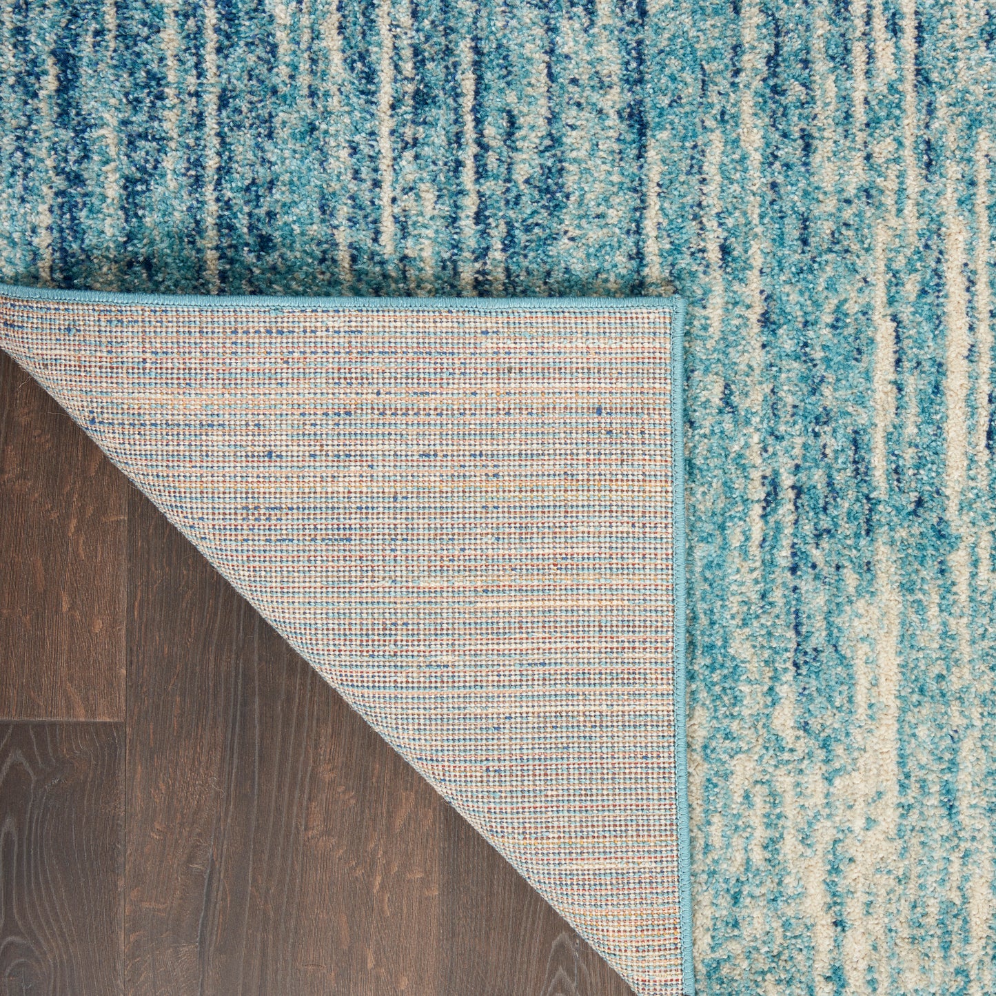 Nourison Passion 2'2" x 10' Navy/Light Blue Modern Indoor Rug