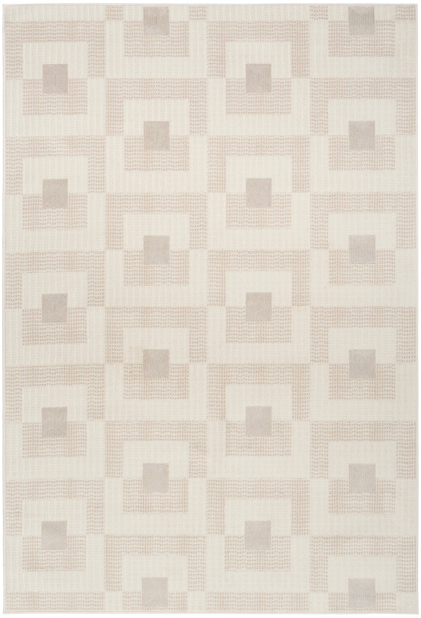 Nourison Nordic 4' x 6' Ivory Beige Modern Indoor Rug