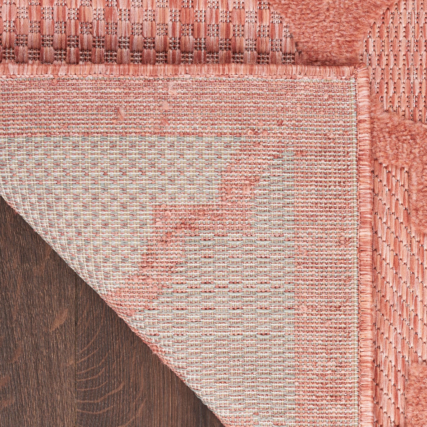 Nourison Easy Care 9' x 12' Coral Orange Modern Rug