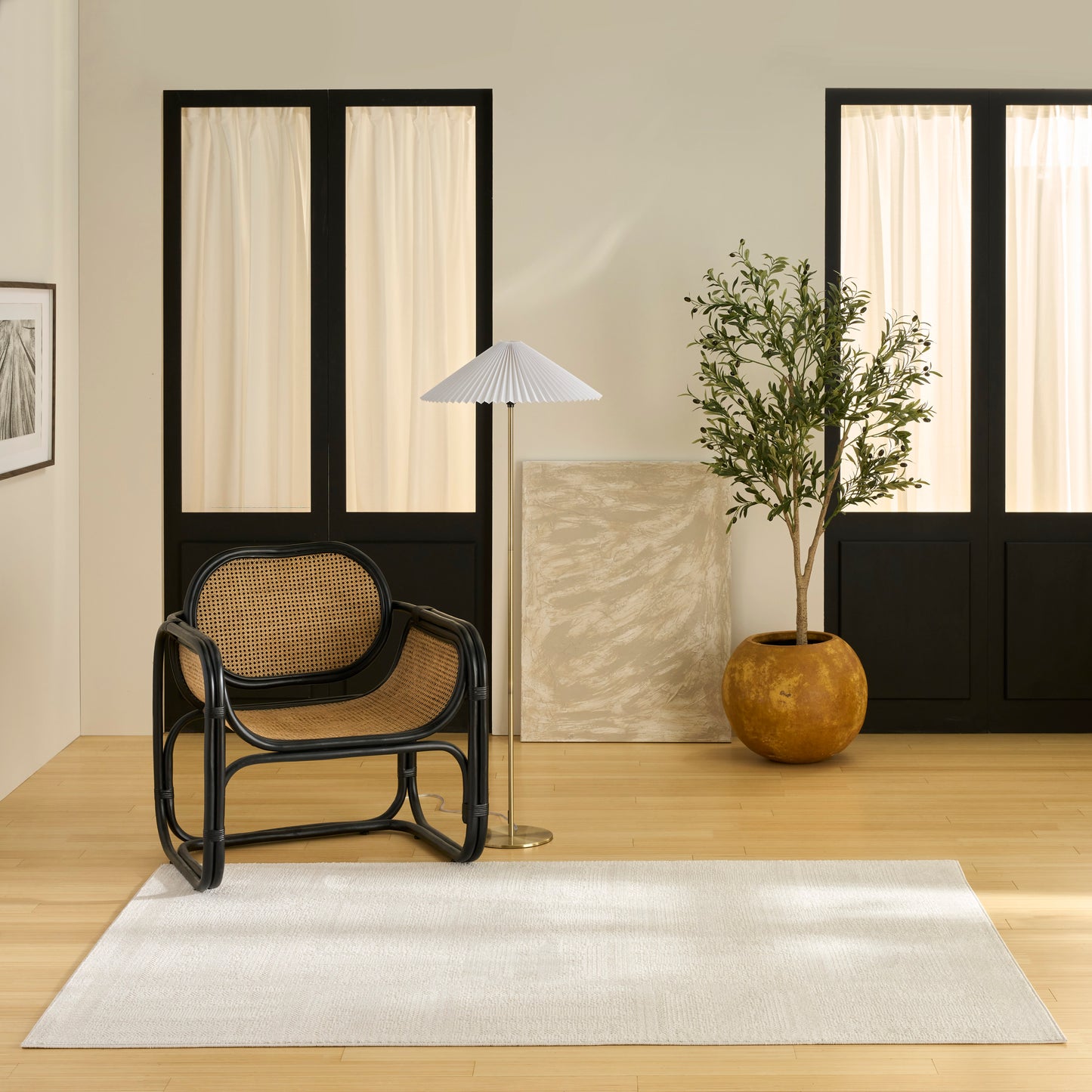 Nourison Nordic 5' x 7' Ivory Modern Indoor Rug