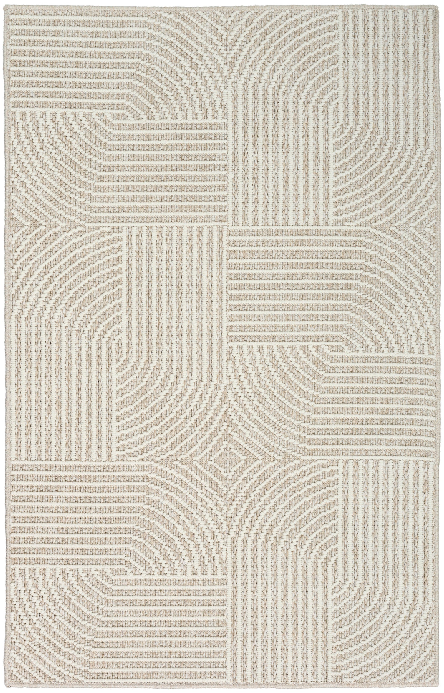 Nourison Natural Texture 2'2" x 3'9" Beige Ivory Modern Indoor Rug