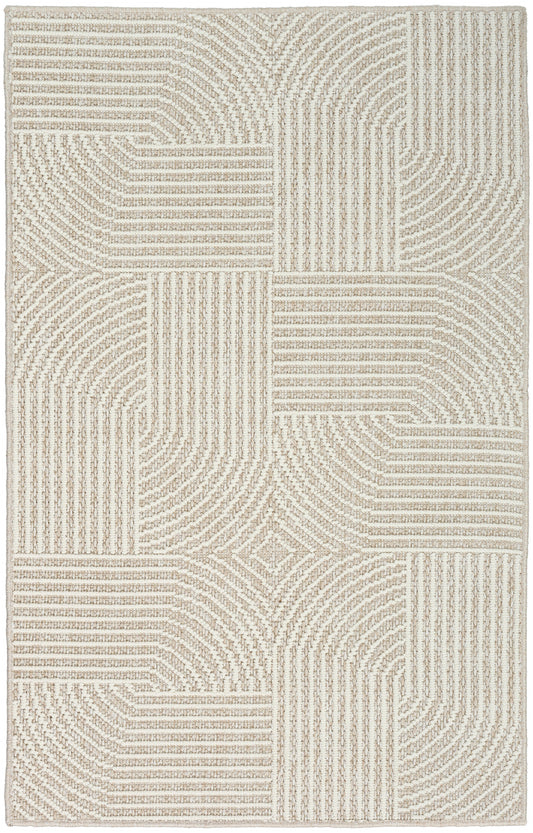 Nourison Natural Texture 2'2" x 3'9" Beige Ivory Modern Indoor Rug
