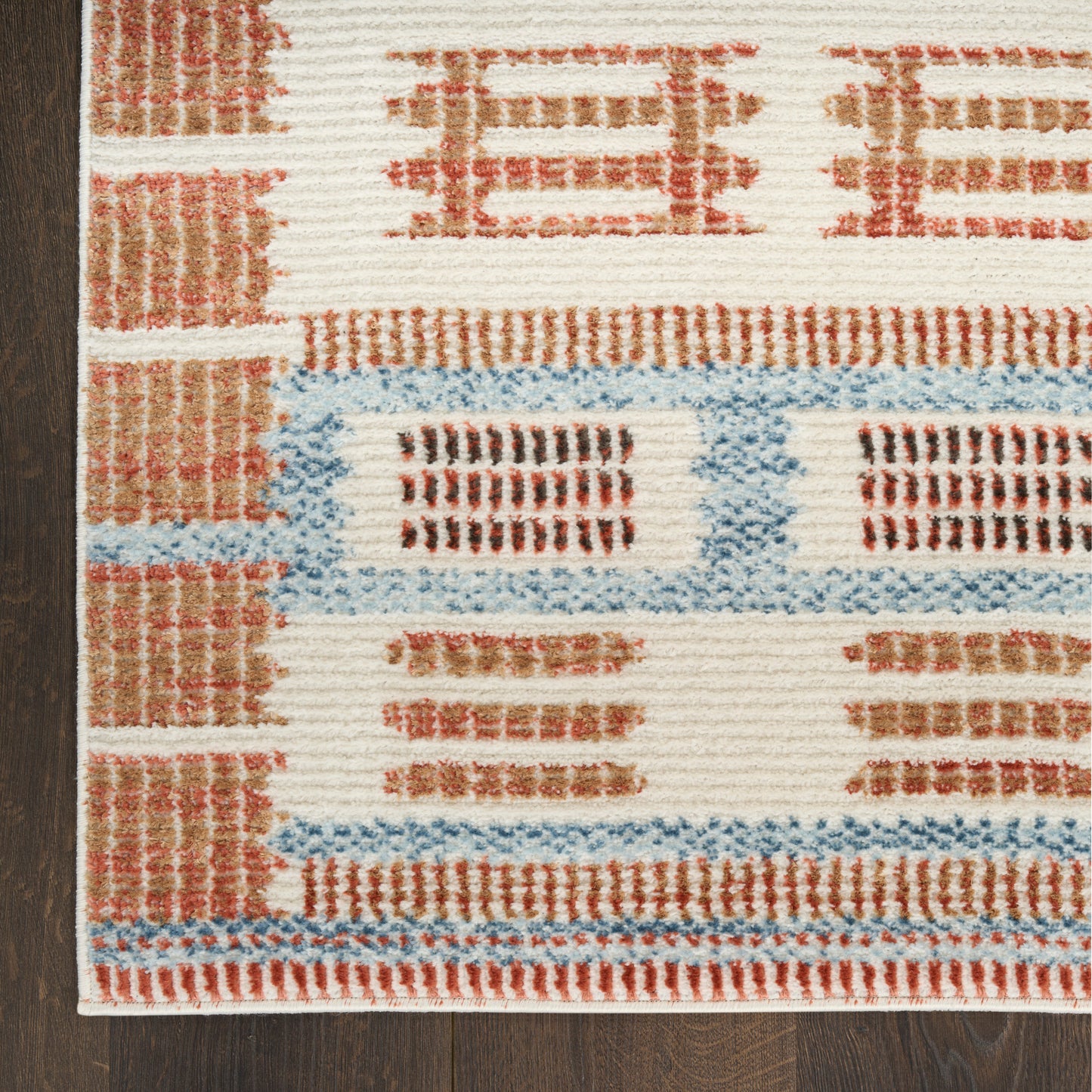Nourison Nordic 8' x 10' Ivory Rust Modern Indoor Rug