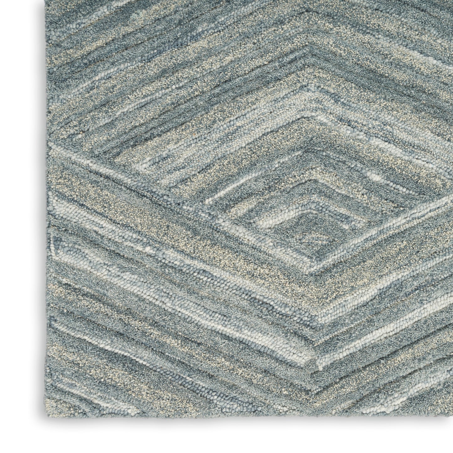 Nourison Graceful 5'3" x 7'3" Blue Modern Indoor Rug