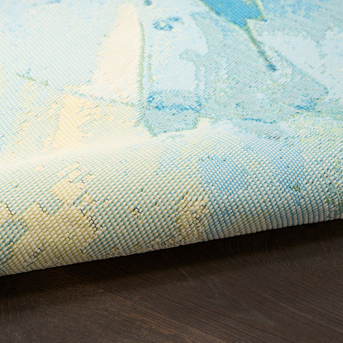Nourison Color Splash 7'10" x 9'10" Ivory Blue Modern Rug