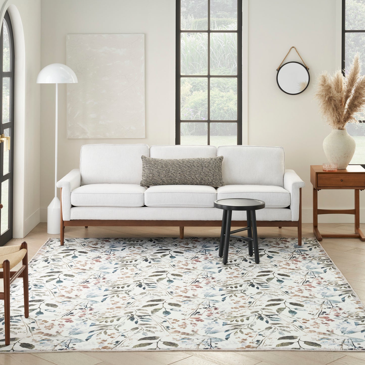 Nourison Nourison Washables 9'2" x 12' Ivory Multicolor Contemporary Indoor Rug