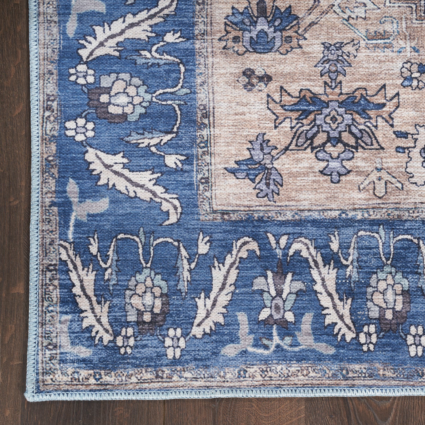 Nourison Grand Washables 2' x 3'9" Denim Vintage Indoor Rug