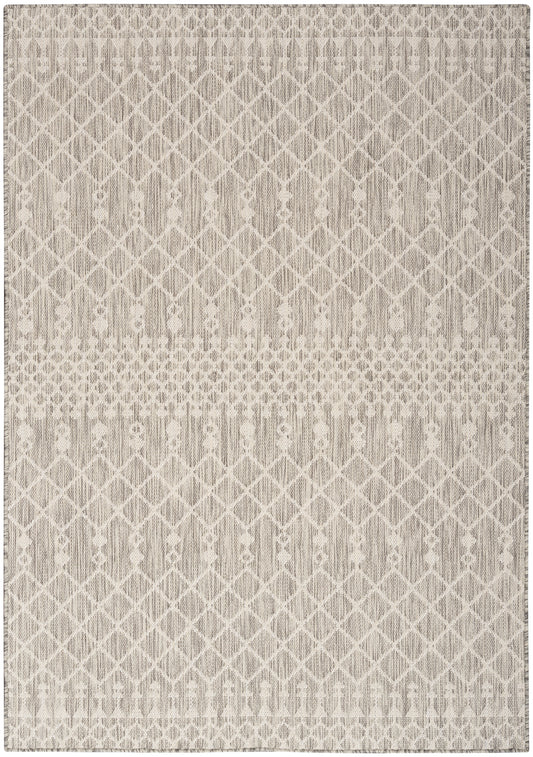 Nourison Positano 4' x 6' Light Grey Modern Rug