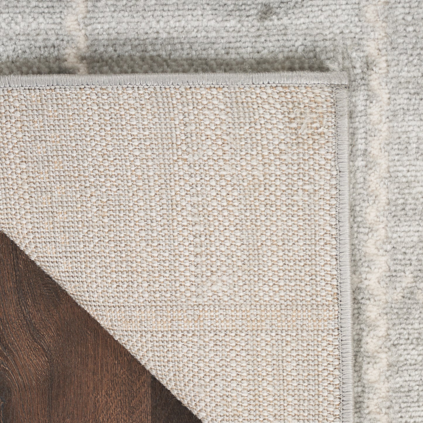 Nourison Serenity Home 5'3" x 7'3" Light Grey Modern Indoor Rug