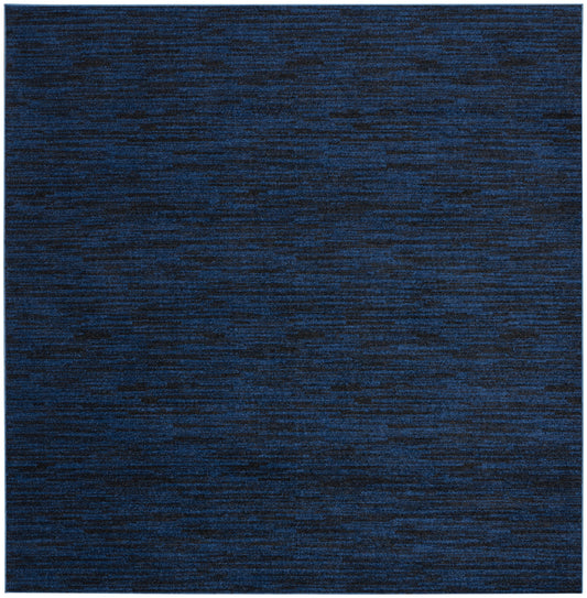 Nourison Nourison Essentials 5' x Square Midnight Blue Outdoor Rug