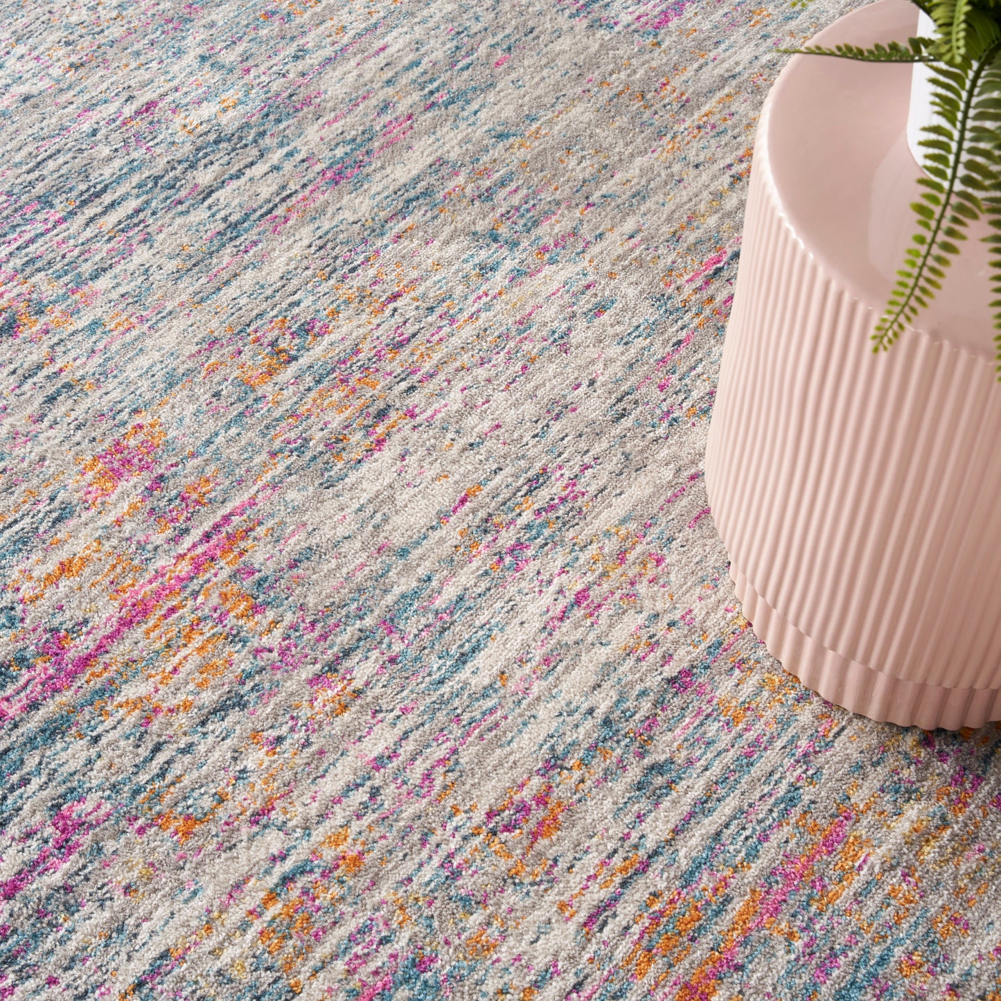 Nourison Passion 5'3" x 7'3" Ivory/Multi Modern Indoor Rug