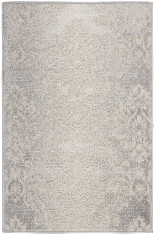 Nourison Elation 2' x 3' Ivory Grey Vintage Indoor Rug