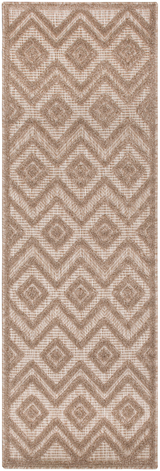 Nourison Versatile 2' x 6' Natural Beige Modern Rug