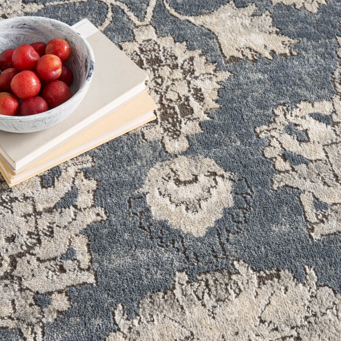 Nourison Quarry 8'10" x 11'10" Blue Beige Vintage Indoor Rug