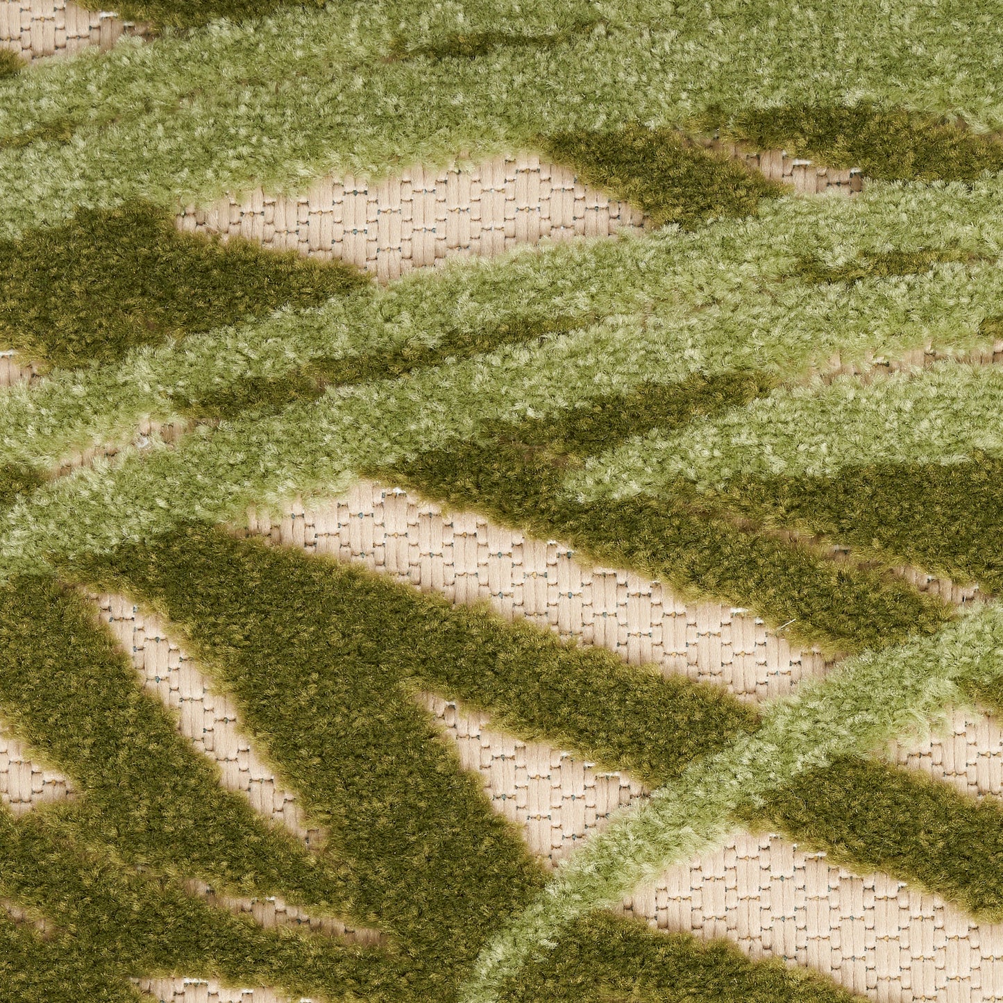 Nourison Aloha 3'6" x 5'6" Ivory Green Outdoor Rug