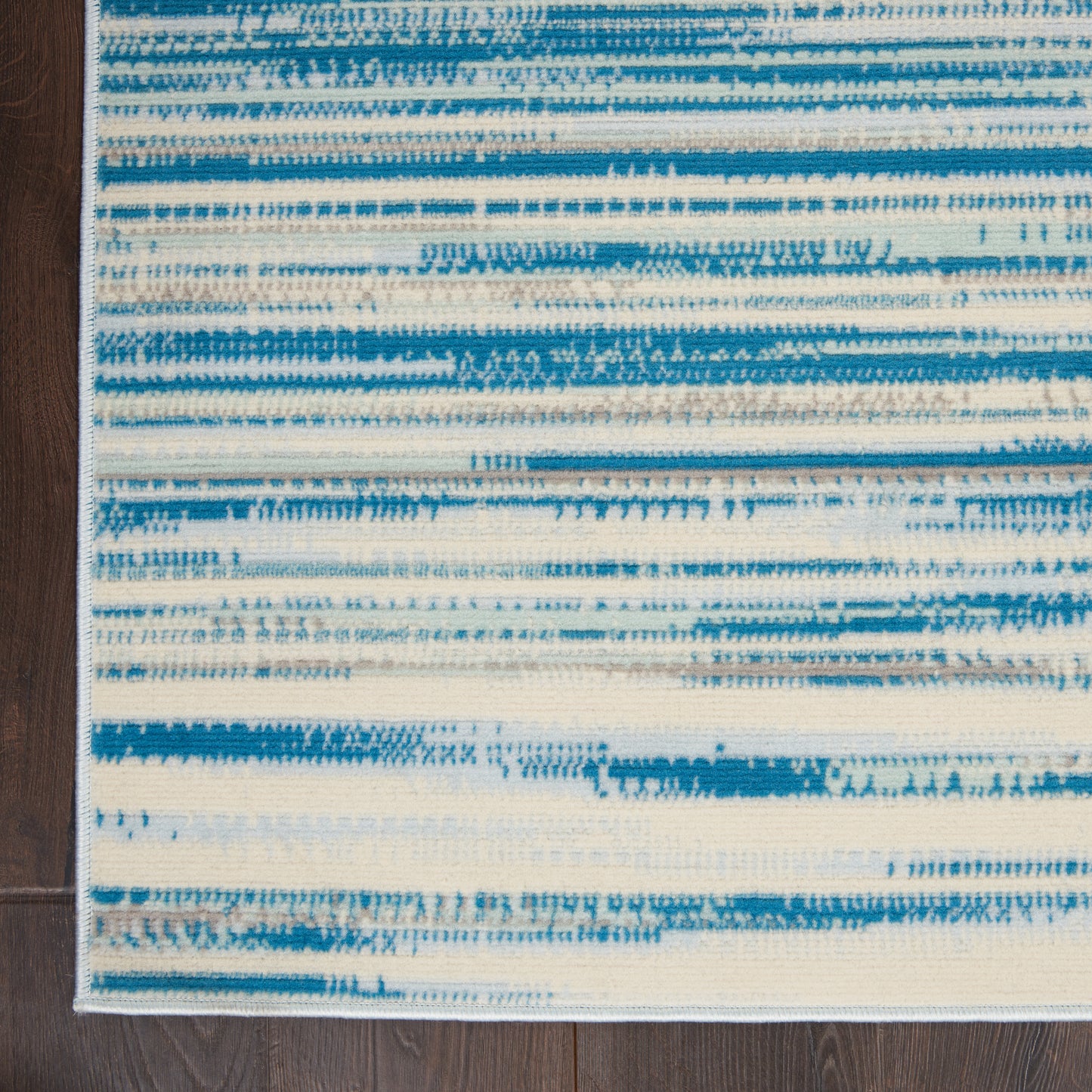 Nourison Jubilant 4' x 6' Blue Modern Indoor Rug