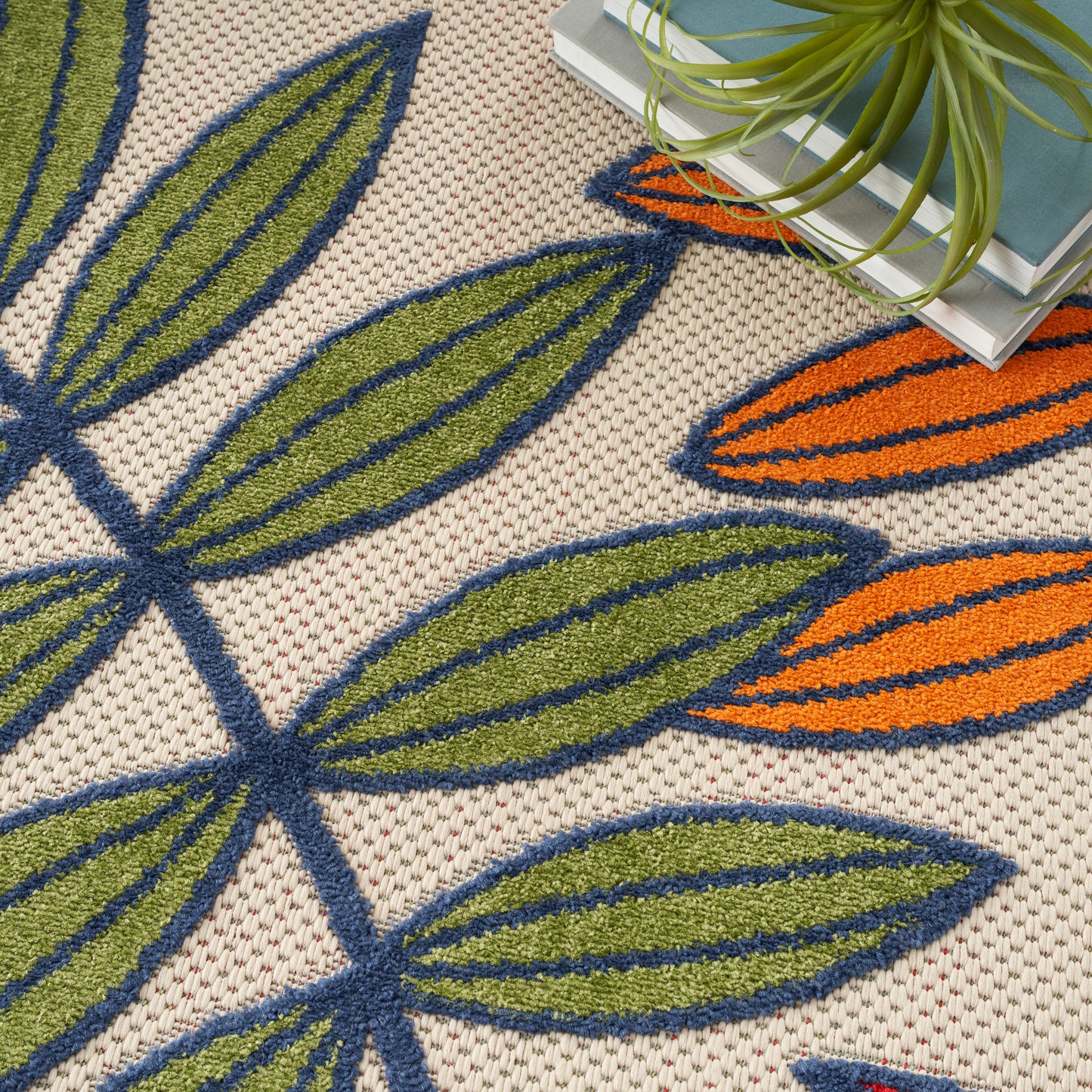 Nourison Aloha 9' x 12' Multicolor Tropical Rug