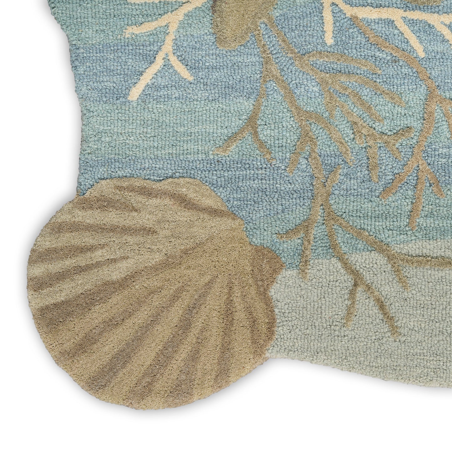 Nourison Waterside 5'3" x 7'3" Blue Coastal, Nautical & Beach Indoor Rug