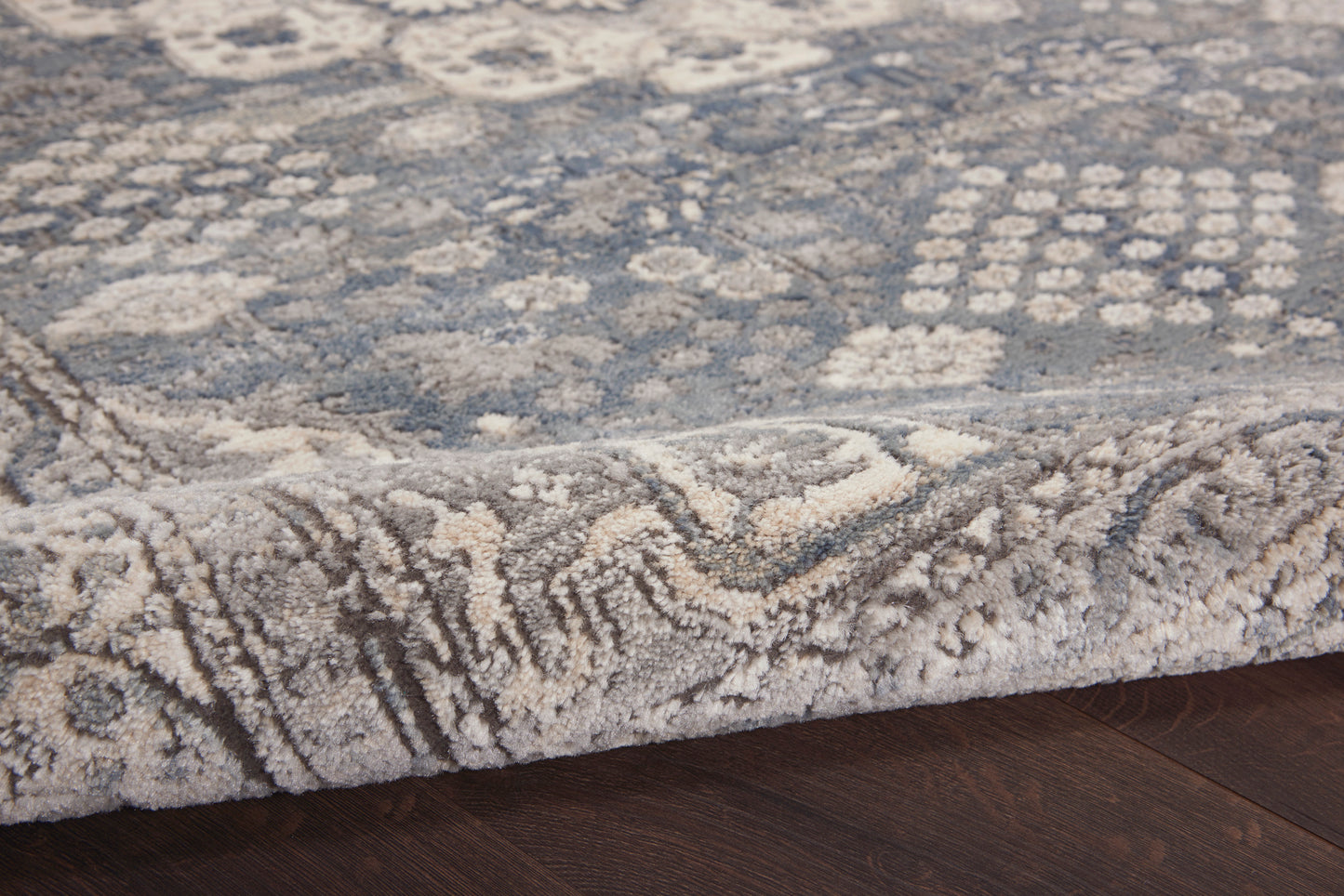 Nourison Quarry 6'7" x 9'6" Grey/Ivory Vintage Indoor Rug