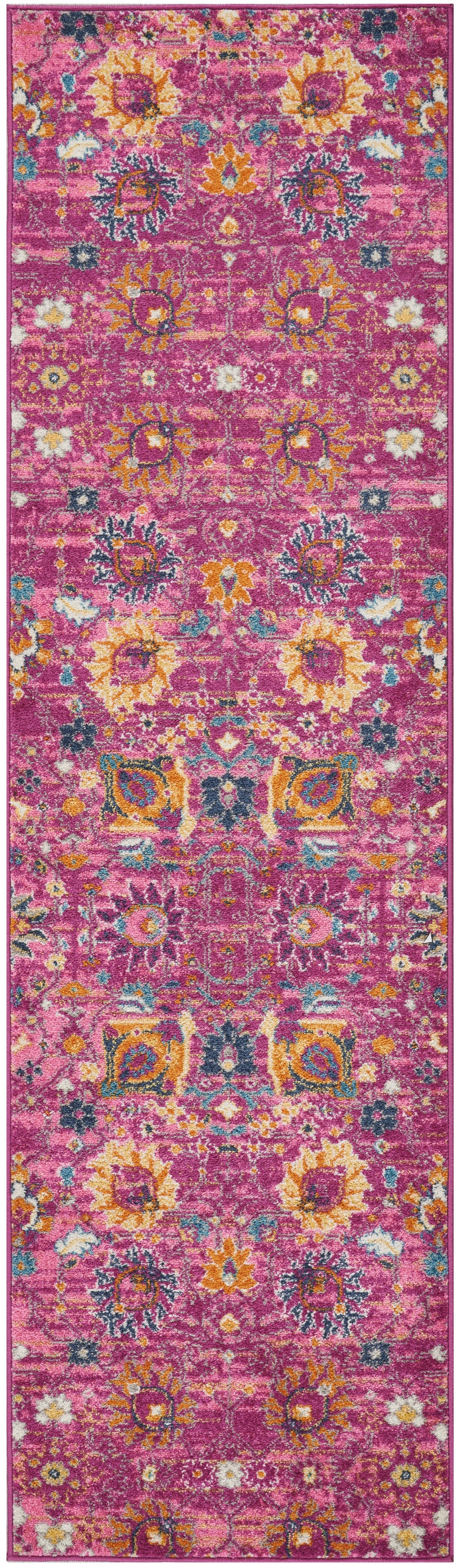 Nourison Passion 2'2" x 10' Fuchsia Bohemian Indoor Rug