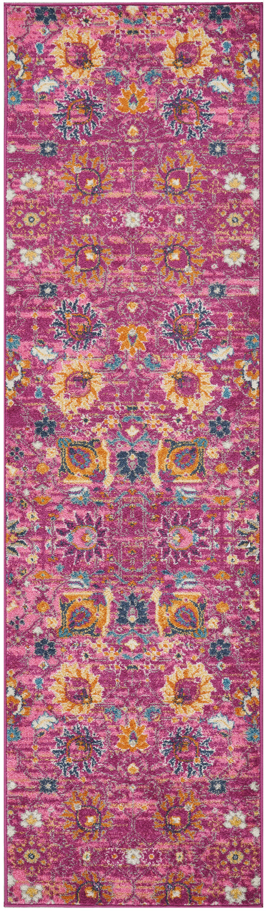 Nourison Passion 2'2" x 10' Fuchsia Bohemian Indoor Rug