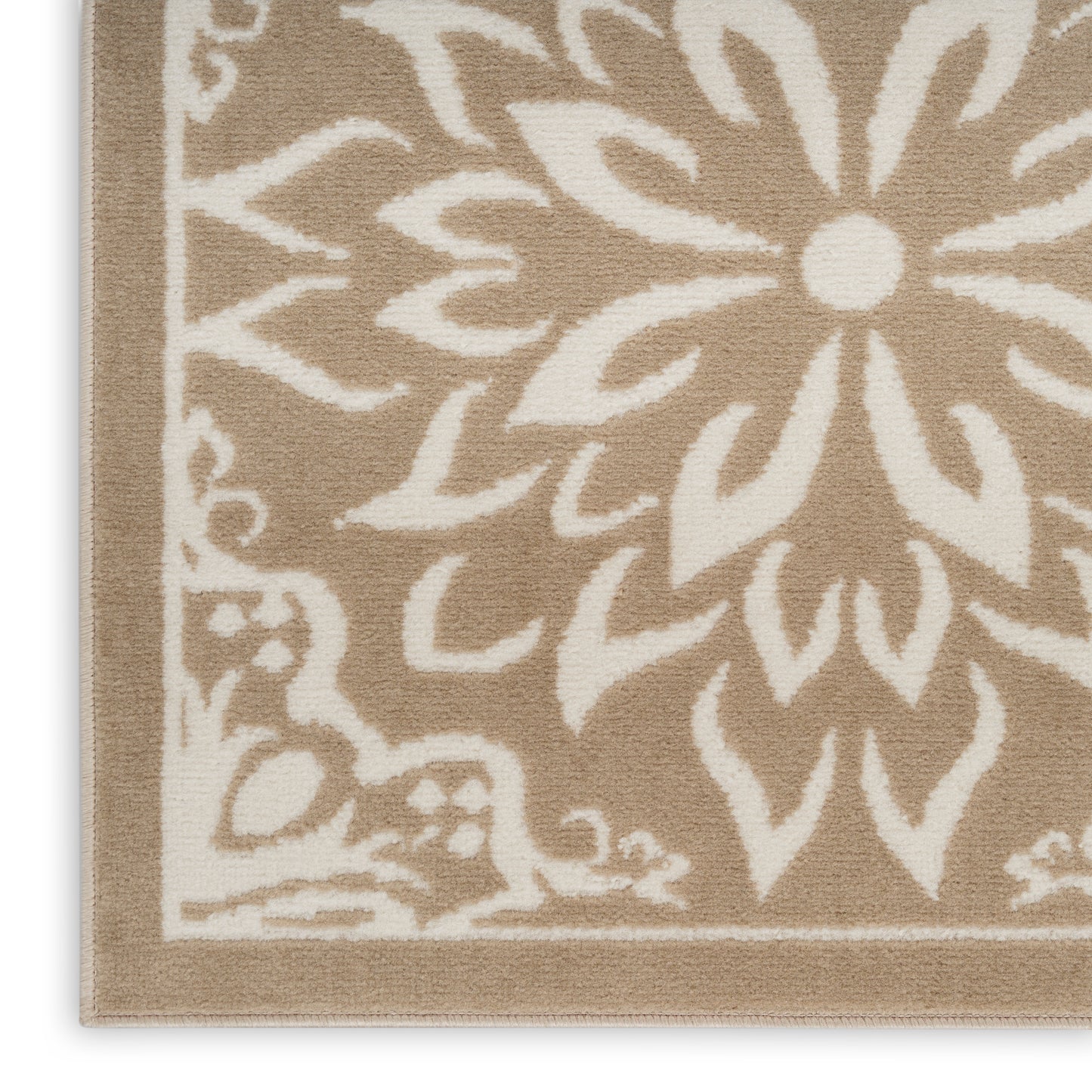 Nourison Jubilant 5'3" x 7'3" Taupe Farmhouse Indoor Rug
