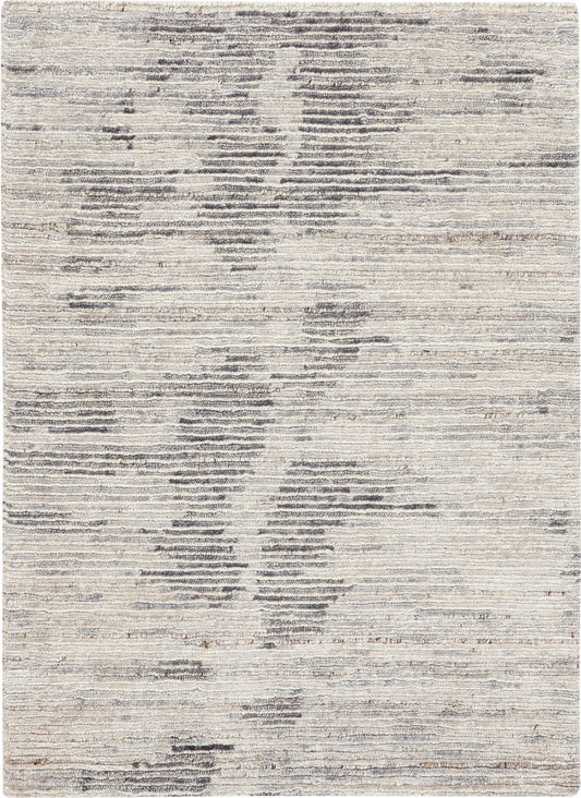 Nourison Ocean 2' x 3' Cream Charcoal Modern Indoor Rug