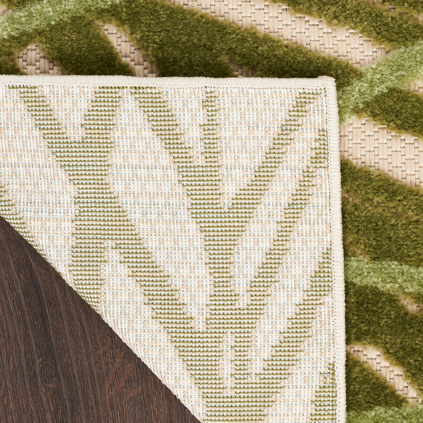 Nourison Aloha 3'6" x 5'6" Ivory Green Outdoor Rug
