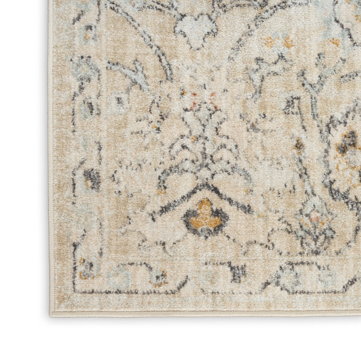 Nourison Oushak Home 2' x 4' Cream Vintage Indoor Rug