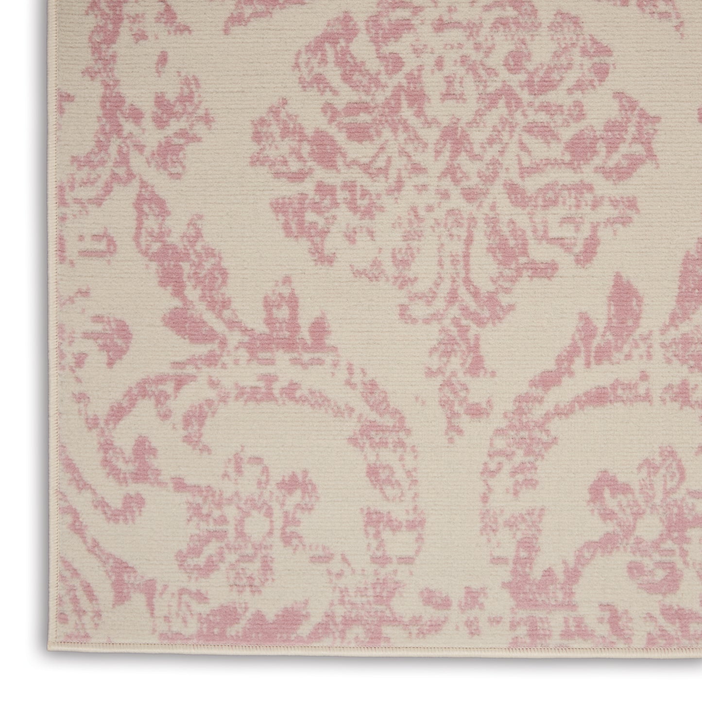 Nourison Jubilant 5'3" x 7'3" Ivory Pink Vintage Indoor Rug