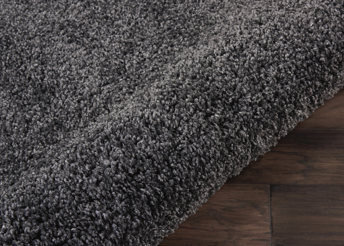 Nourison Malibu Shag 3' x 5' Dark Grey Shag Indoor Rug