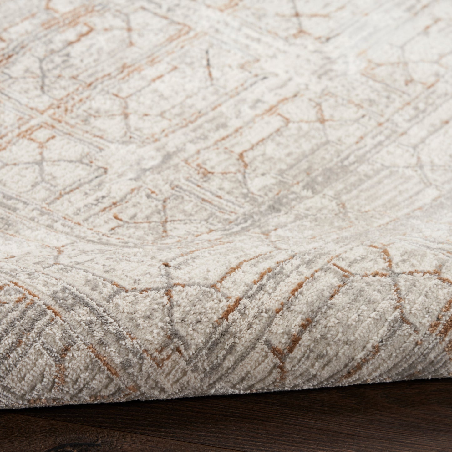 Nourison Desire 2'3" x 7'6" Ivory Beige Modern Indoor Rug