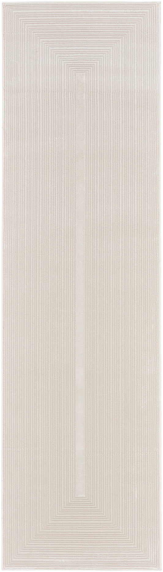 Calvin Klein CK024 Irradiant 2'3" x 7'6" Ivory Modern Indoor Rug
